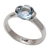 Blue topaz single stone ring, 'Your Sparkle' - Sterling Silver and Blue Topaz Single Stone Ring (image 2c) thumbail