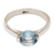Blue topaz single stone ring, 'Your Sparkle' - Sterling Silver and Blue Topaz Single Stone Ring (image 2d) thumbail