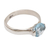 Blue topaz single stone ring, 'Your Sparkle' - Sterling Silver and Blue Topaz Single Stone Ring (image 2e) thumbail