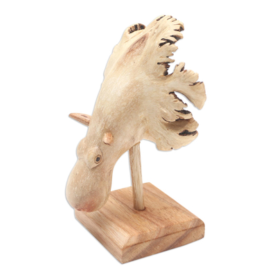 estatuilla de madera - Estatuilla de madera con temática de hipopótamo de Jempinis