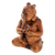 Holzskulptur - Handgeschnitzte figurative Skulptur aus Suar-Holz