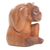 Wood statuette, 'Healthy Cat' - Hand Carved Suar Wood Cat Statuette (image 2a) thumbail