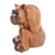 Wood statuette, 'Healthy Cat' - Hand Carved Suar Wood Cat Statuette (image 2c) thumbail