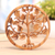 Wood relief panel, 'Upward' - Handcrafted Suar Wood Tree-Motif Relief Panel (image 2) thumbail