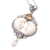 Multi-gemstone pendant necklace, 'Perfect Moment' - Amethyst and Citrine Crescent Moon Pendant Necklace (image 2e) thumbail