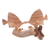 Wood sculpture, 'Angel Fish Kiss' - Jempinis Wood Angel Fish Sculpture (image 2c) thumbail