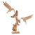 Wood statuette, 'Sharing is Caring' - Hand Carved Bird-Motif Statuette from Bali thumbail