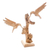 estatuilla de madera - Estatuilla con motivo de pájaro tallada a mano de Bali