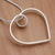 Sterling silver pendant necklace, 'Love All Around' - Heart Shaped Pendant Necklace