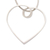 Sterling silver pendant necklace, 'Love All Around' - Heart Shaped Pendant Necklace