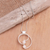 Cultured pearl pendant necklace, 'Modern Embrace' - Peach Cultured Pearl Necklace (image 2) thumbail