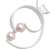 Cultured pearl pendant necklace, 'Modern Embrace' - Peach Cultured Pearl Necklace (image 2c) thumbail
