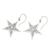 Sterling silver dangle earrings, 'Superstar Glow' - Sterling Silver Star-Motif Dangle Earrings (image 2c) thumbail