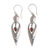 Garnet dangle earrings, 'Glowing Fantasy' - Garnet and Sterling Silver Dangle Earrings from Bali (image 2a) thumbail