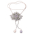 Multi-gemstone pendant necklace, 'Star Power' - Balinese Amethyst and Peridot Pendant Necklace