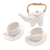 Ceramic tea set for two, 'Elephant Tea' (5 pcs) - Ceramic Elephant-Themed Tea Set for Two (5 Pcs)