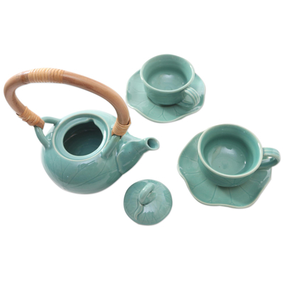 Keramik-Teeservice für zwei, (5 Stück) - Keramik-Teeservice für zwei (5 Stück)