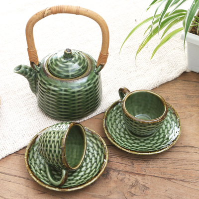 Ceramic tea set for two, Traditional Tea (5 pcs)