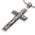 Collar colgante de plata esterlina - Collar con colgante de cruz en plata de primera ley