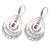 Amethyst dangle earrings, 'Party Gala in Purple' - Hand Made Amethyst Dangle Earrings from Bali (image 2c) thumbail