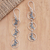 Sterling silver dangle earrings, 'Nested Butterflies' - Sterling Silver Butterfly-Motif Dangle Earrings