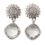 Prasiolite dangle earrings, 'Pale Green Sun' - Prasiolite and Sterling Silver Dangle Earrings from Bali (image 2a) thumbail