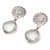 Prasiolite dangle earrings, 'Pale Green Sun' - Prasiolite and Sterling Silver Dangle Earrings from Bali (image 2b) thumbail