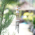 Wood wind chime, 'Love Angel in White' - Albesia Wood Holiday-Themed Wind Chime