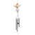 Wood wind chime, 'Love Angel in White' - Albesia Wood Holiday-Themed Wind Chime