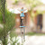 Wood wind chime, 'Love Angel in Blue' - Blue Angel-Themed Wind Chime from Bali