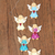 Wood holiday garland, 'Colors of Heaven' - Albesia Wood Angel-Themed Holiday Garland
