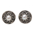 Cultured pearl button earrings, 'Love Goes On in White' - Cultured Pearl and Sterling Silver Button Earrings