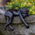 Wood statuette, 'Sleeping Monkey in Black' - Suar Wood Black Monkey Statuette (image 2) thumbail
