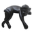 Wood statuette, 'Sleeping Monkey in Black' - Suar Wood Black Monkey Statuette (image 2b) thumbail