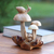 estatuilla de madera - Estatuilla de hongo de madera de jempinis hecha a mano