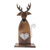 acento de madera para el hogar - Acento de decoración de vacaciones de ciervo hecho a mano.
