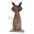 estatuilla de madera - Estatuilla de ardilla de hierro y madera de Albesia