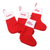 Adornos navideños (juego de 4) - Adornos de calcetines navideños (juego de 4)