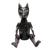 Wood statuette, 'Nine Lives' - Black Albesia Wood Cat Statuette from Bali (image 2b) thumbail
