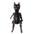 Wood statuette, 'Nine Lives' - Black Albesia Wood Cat Statuette from Bali (image 2c) thumbail