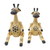 Wood statuettes, 'Spotted Pair' (pair) - Handmade Albesia Wood Giraffe Statuettes (Pair) thumbail