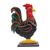 Wood statuette, 'Brave Rooster' - Hand Painted Albesia Wood Rooster Statuette (image 2a) thumbail