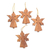 Wood ornaments, 'Angel Silhouette' (set of 3) - Hand Carved Angel Ornaments (Set of 3) (image 2a) thumbail