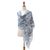 Hand-woven cotton shawl, 'Best in Blue' - Hand-Woven Cotton Shawl with Natural Dyes