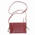 Leather sling bag, 'Subtle Signs in Red' - Maroon Leather Sling Bag from Bali (image 2a) thumbail
