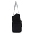 Leather sling bag, 'Soft Touch in Black' - Black Suede Leather Sling Bag