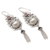 Garnet and cultured pearl dangle earrings, 'Winter Apple in Red' - Garnet and Cultured Pearl Dangle Earrings