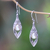 Cultured pearl dangle earrings, 'White Rose Bud' - Cultured Pearl and Sterling Silver Dangle Earrings thumbail