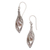 Cultured pearl dangle earrings, 'White Rose Bud' - Cultured Pearl and Sterling Silver Dangle Earrings (image 2a) thumbail