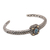 Gold-accented blue topaz cuff bracelet, 'My Lady in Blue' - Gold-Accented Blue Topaz Cuff Bracelet (image 2b) thumbail